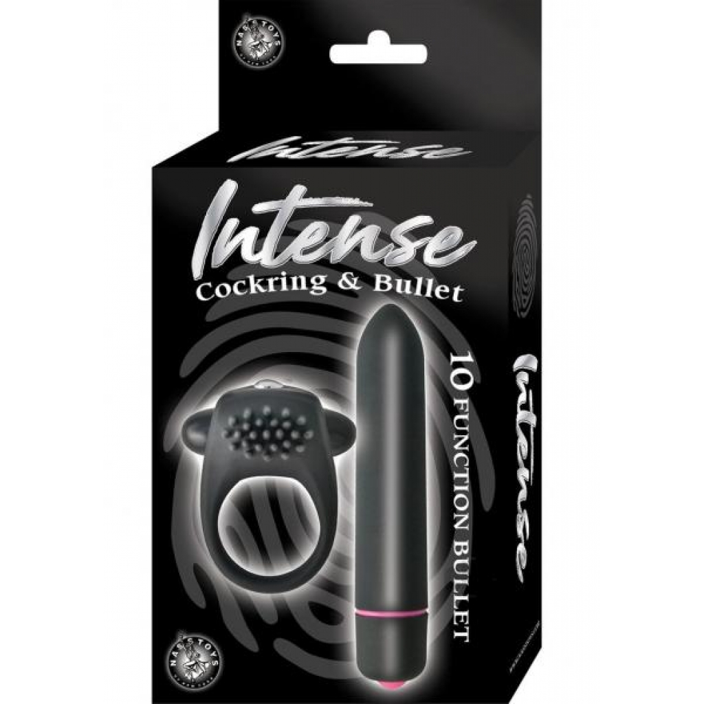 Vibrating Cockring & Bullet Vibrator Set