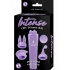 Intense Clit Teaser Kit Purple Mini Massager with 4 Heads - Kits & Sleeves