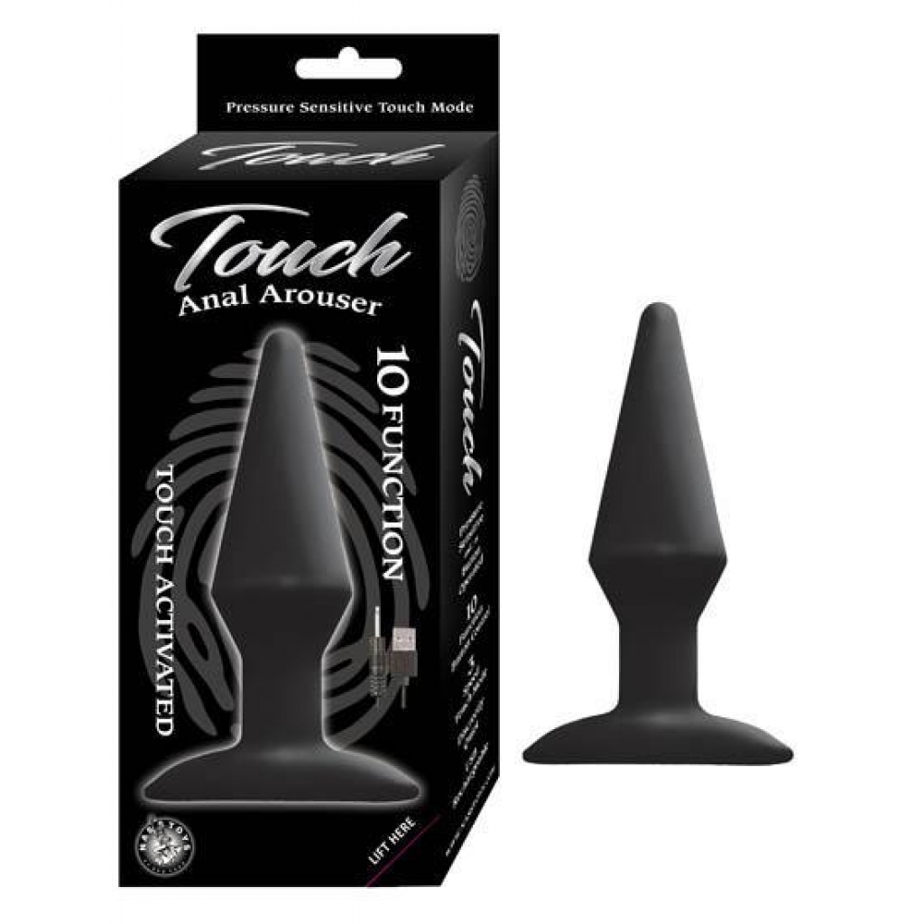 Touch Anal Arouser Black Touch-Activated Butt Plug - Anal Plugs