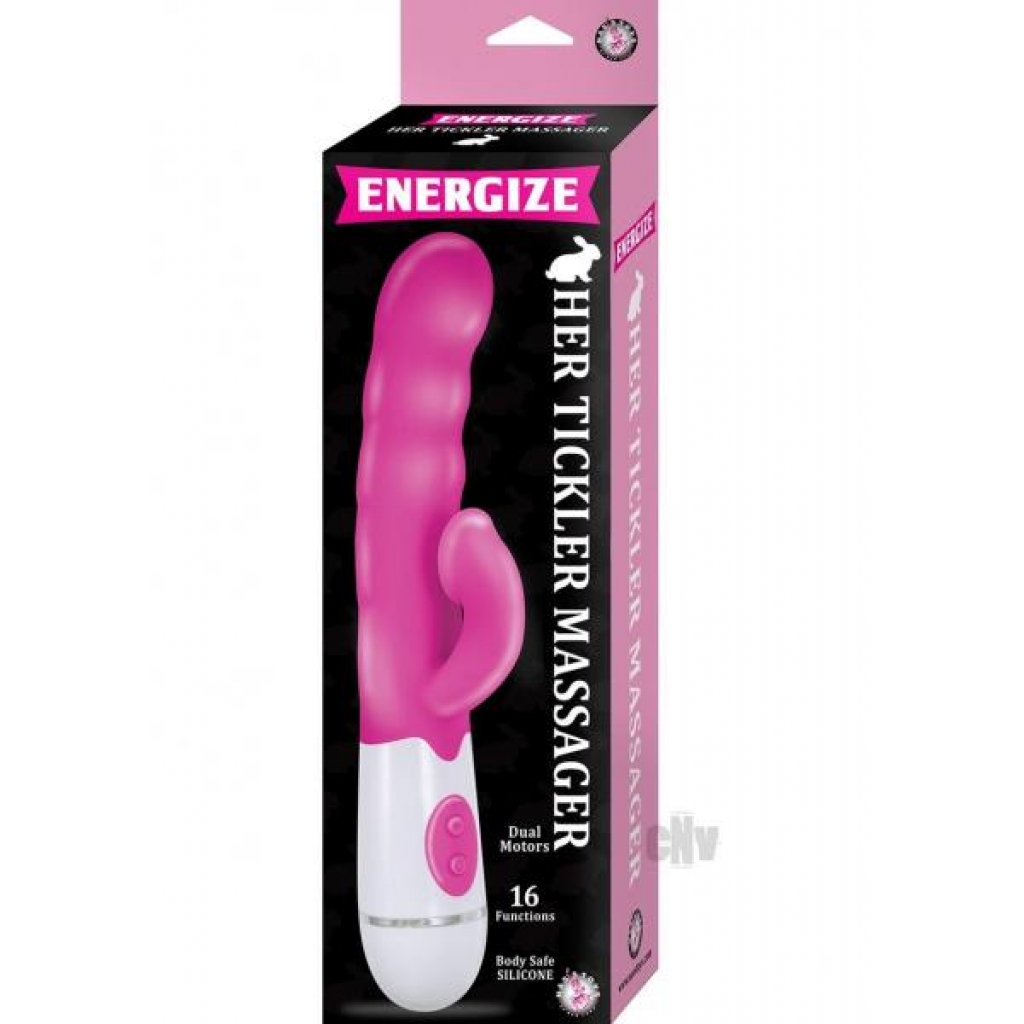 Energize Her Tickler Massager Pink - Rabbit Vibrators