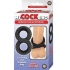 My Cockring Figure Eight Cock & Scrotum Ring Black - Mens Cock & Ball Gear