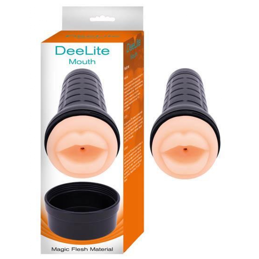 Dee Lite Mouth Magic Flesh Material Beige - Blow Job Masturbators