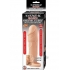 Natural Realskin Vibrating Xtender Scrotum Ring Beige - Penis Extensions