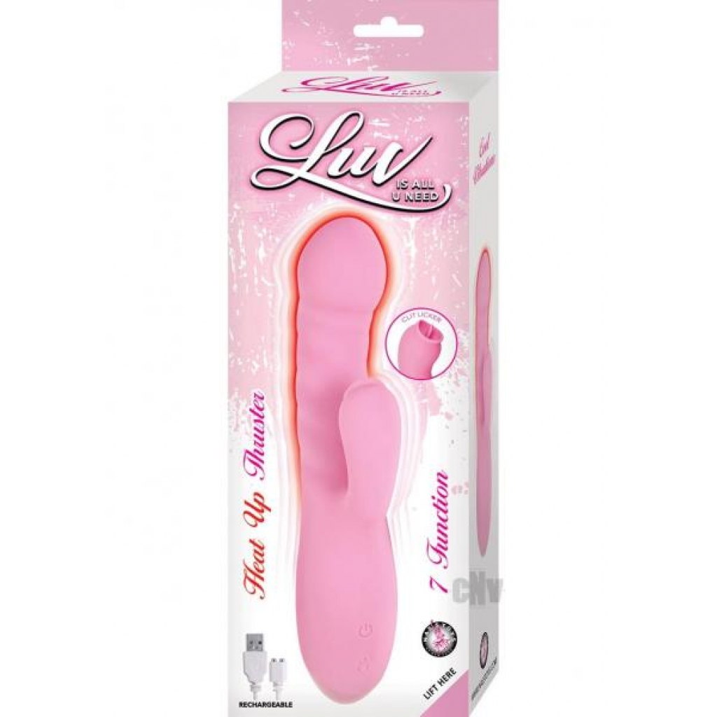 Luv Heat Up Thruster Pink - Rabbit Vibrators