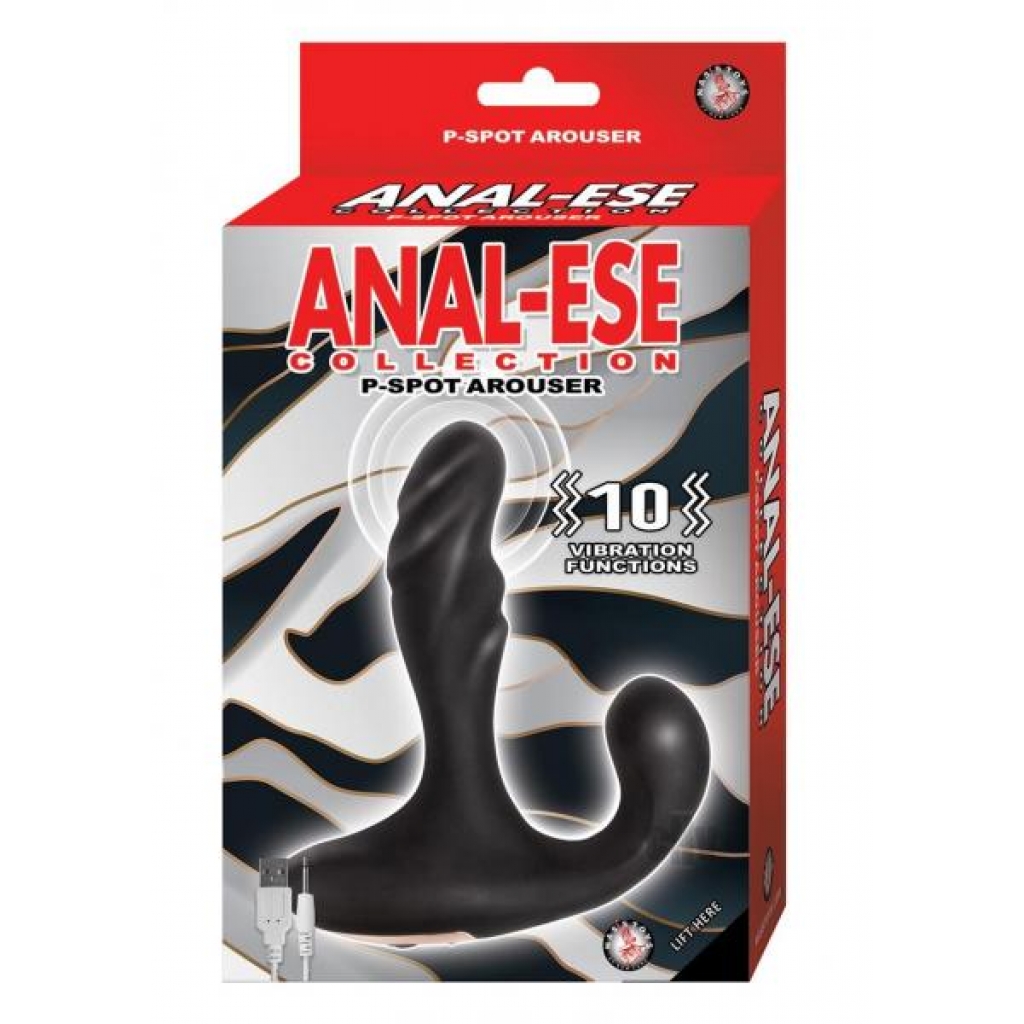 Anal Ese Coll P Spot Arouser Black - Prostate Massagers