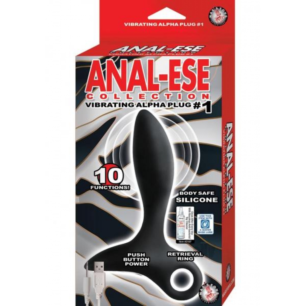 Anal-ese Coll Vibe Alpha Plug - Black