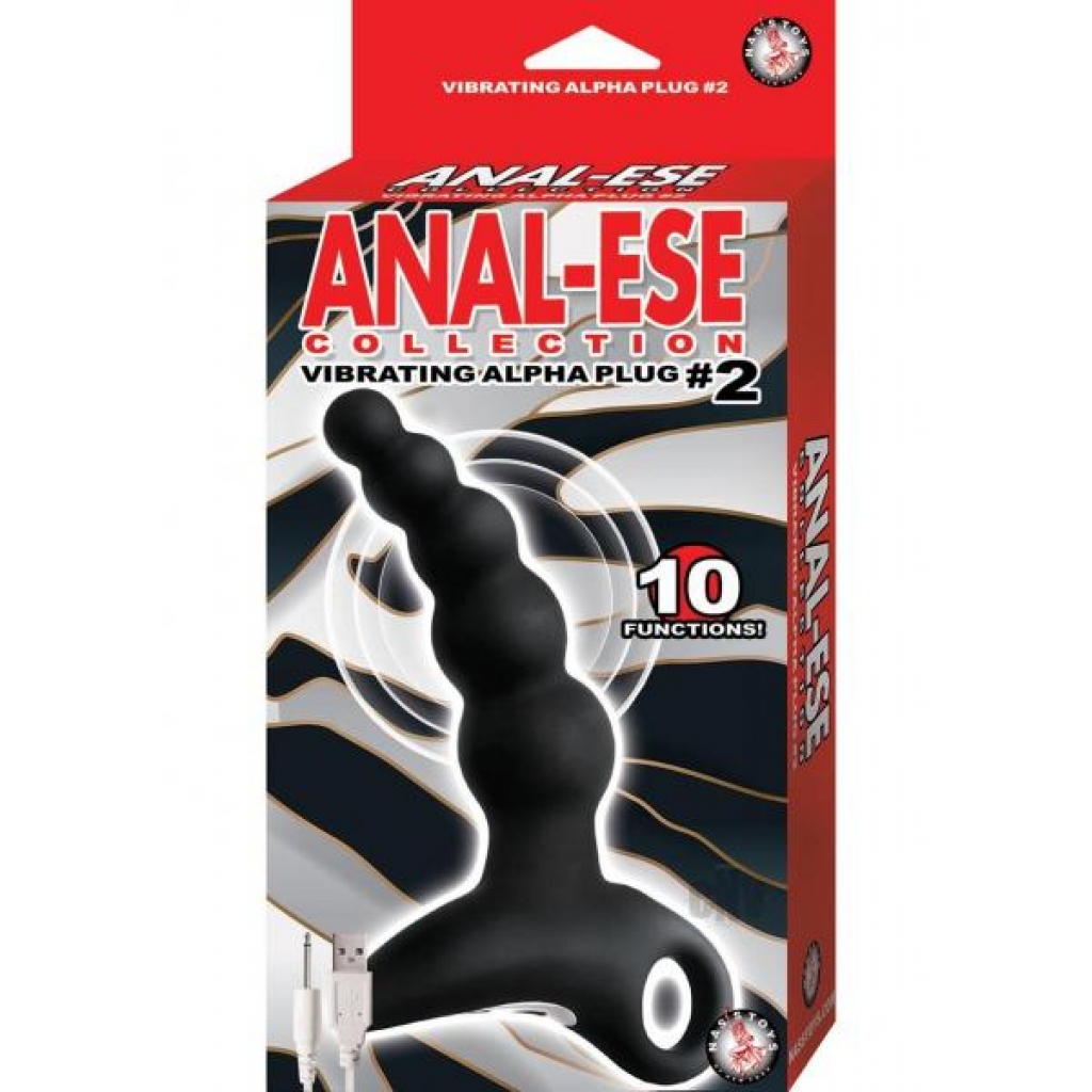 Anal-ese Collection Vibe Alpha Plug - Black