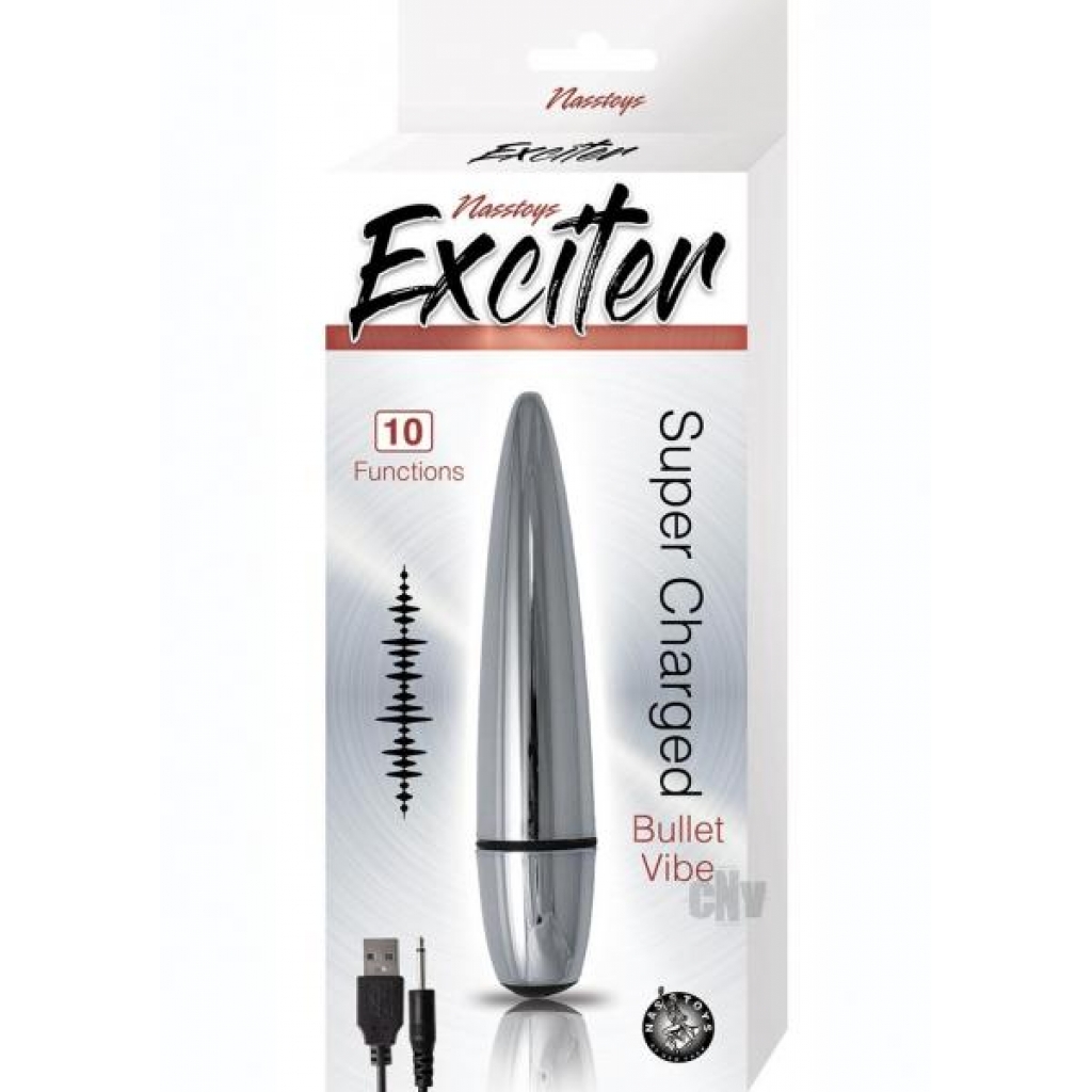 Exciter Bullet Vibe Silver - Bullet Vibrators