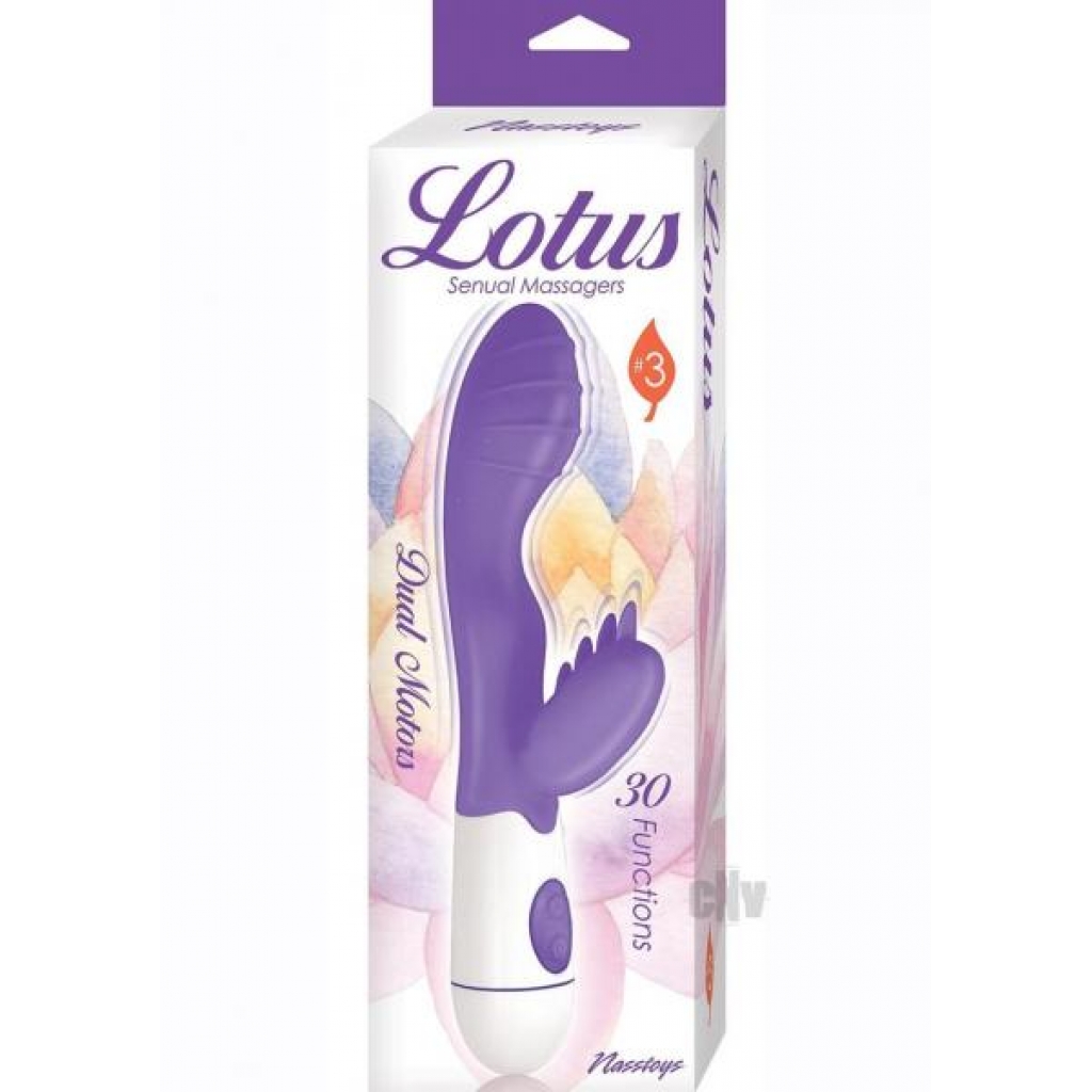 Lotus Sensual Massager 3 Purple - Rabbit Vibrators