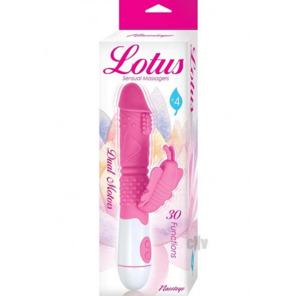 Lotus Sensual Massager 4 Pink - Rabbit Vibrators