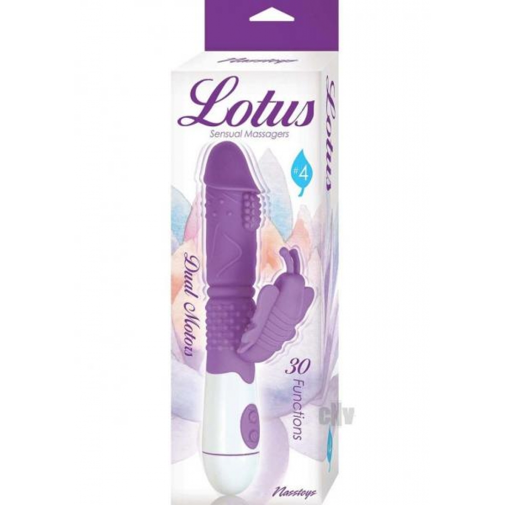 Lotus Sensual Massager 4 Purple - Rabbit Vibrators