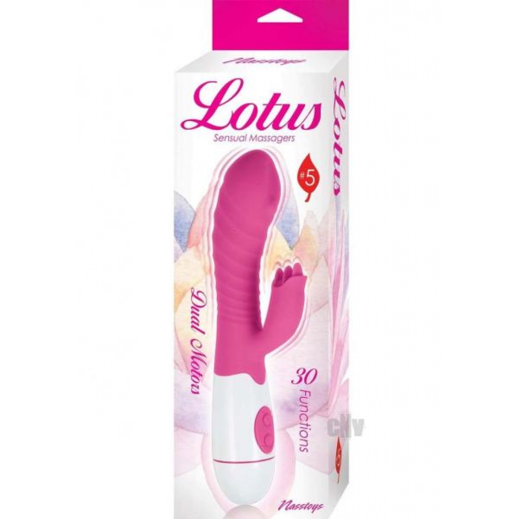 Lotus Sensual Massager 5 Pink - Rabbit Vibrators