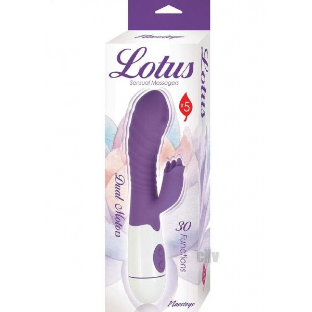 Lotus Sensual Massager 5 Purple - Rabbit Vibrators