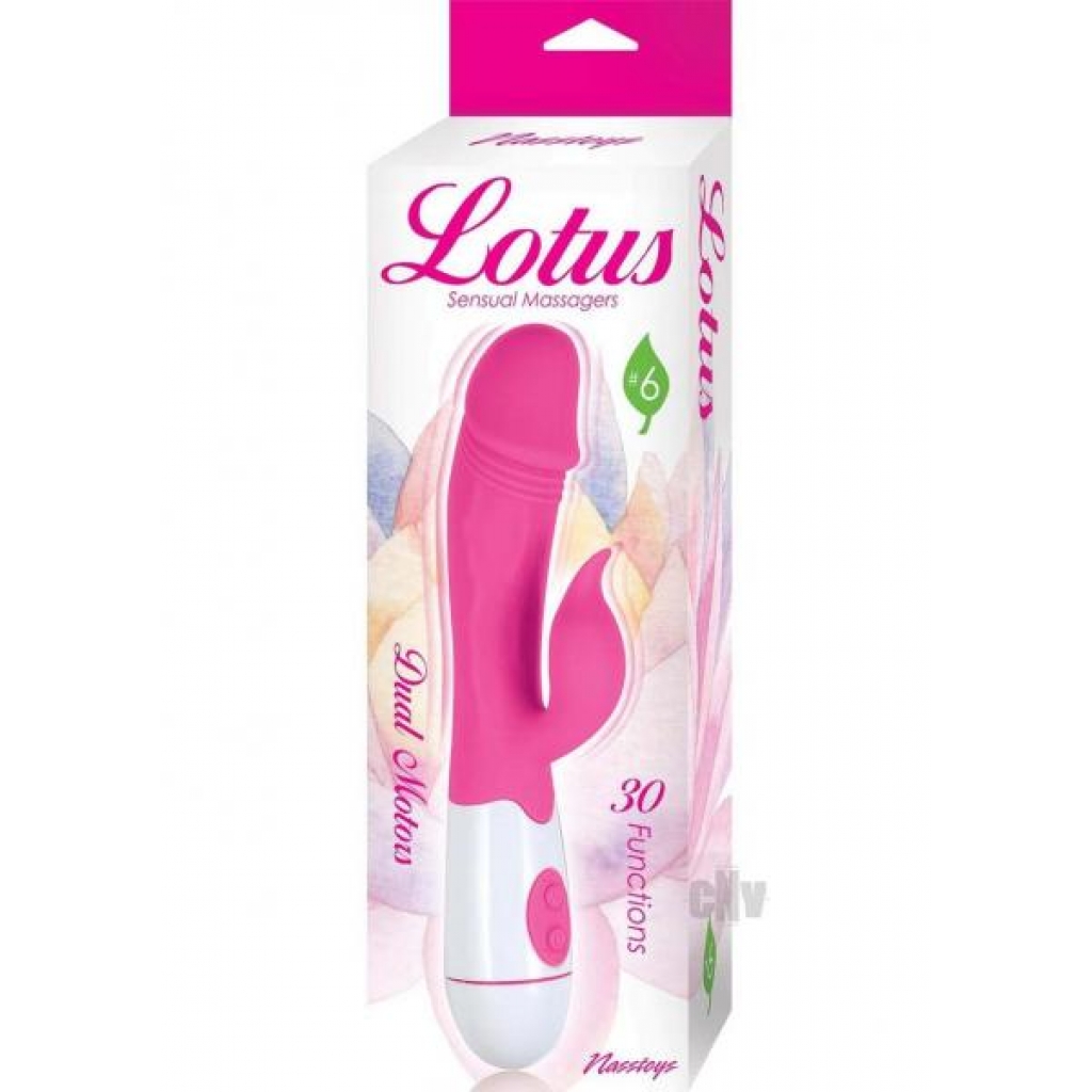 Lotus Sensual Massager 6 Pink - Rabbit Vibrators