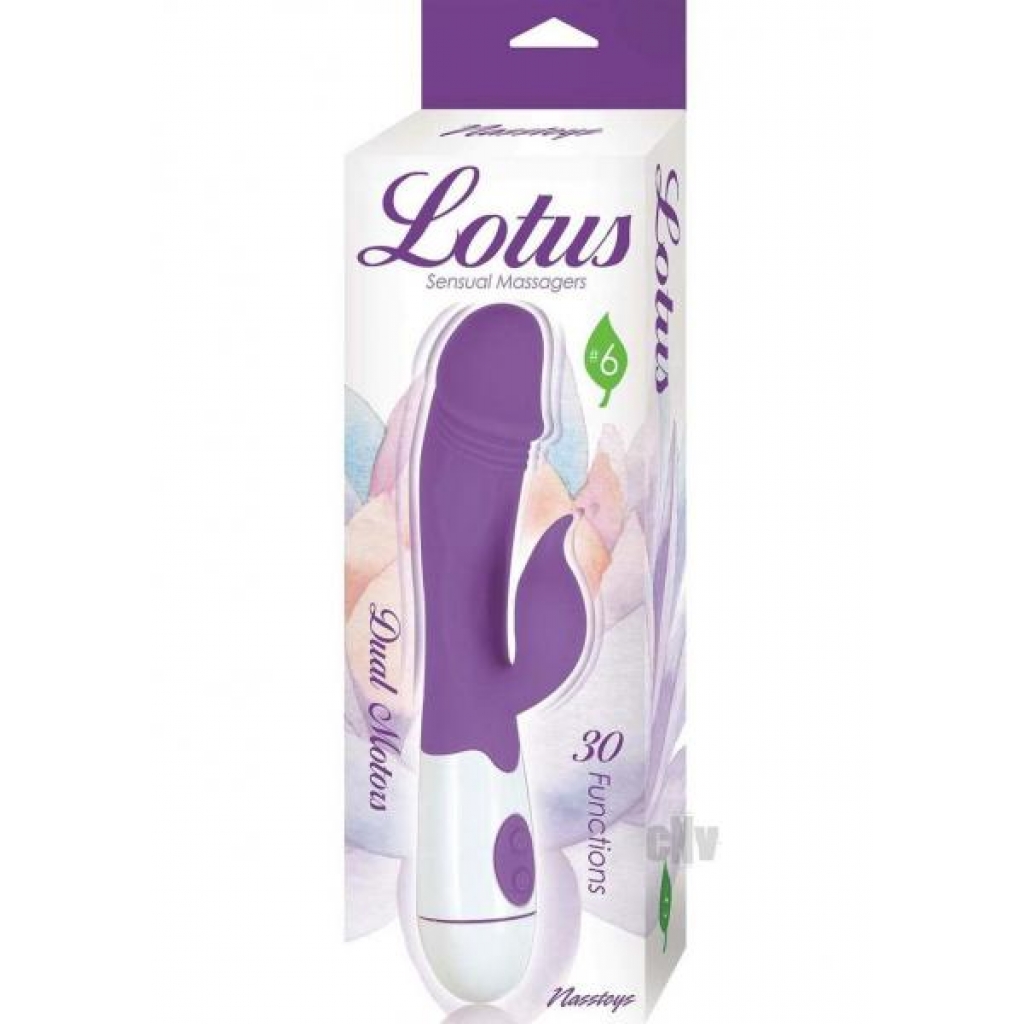 Lotus Sensual Massager 6 Purple - Rabbit Vibrators