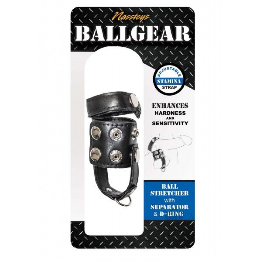 Ballgear Ball Stretch W/seperator D Ring - Mens Cock & Ball Gear