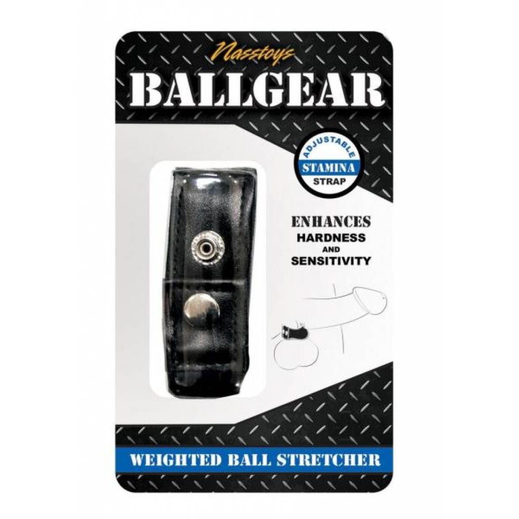 Ballgear Weighted Ball Stretcher Black - Mens Cock & Ball Gear