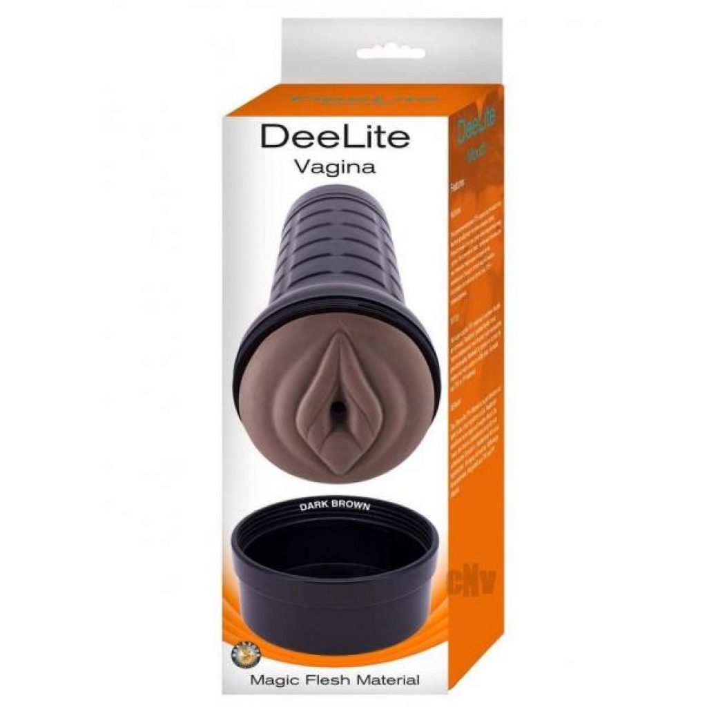 Dee Lite Vagina Dark Brown - Pocket Pussies