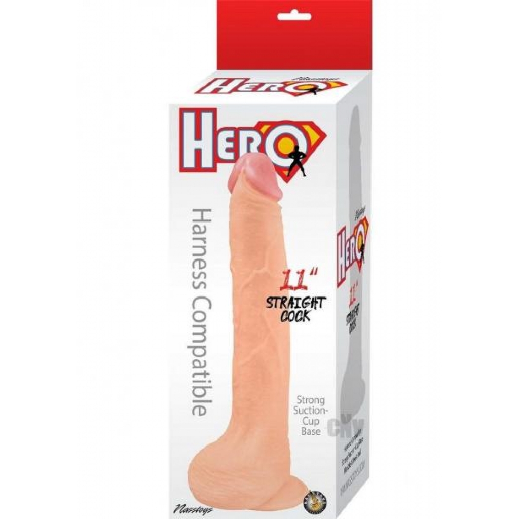 Hero Straight Cock 11 White - Extreme Dildos