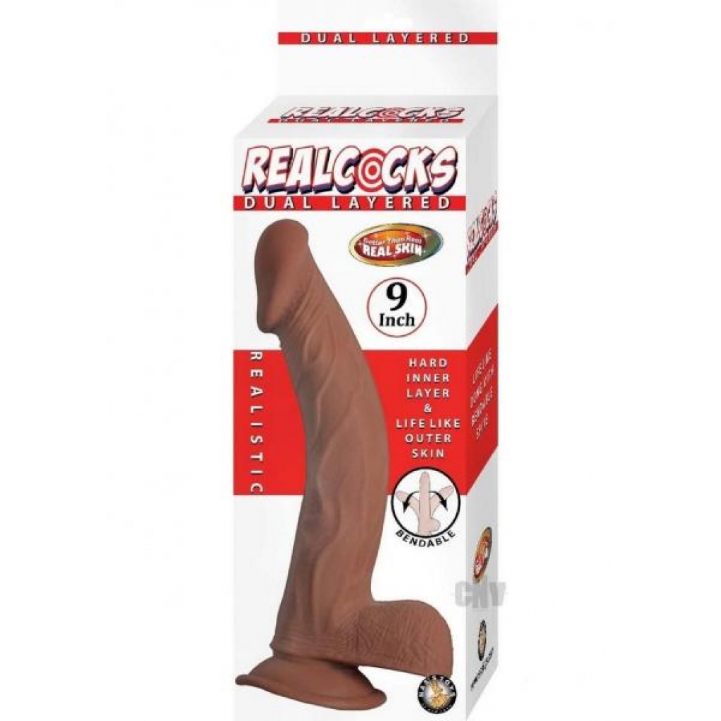 Realcocks Dual Layered 9 Brown - Huge Dildos