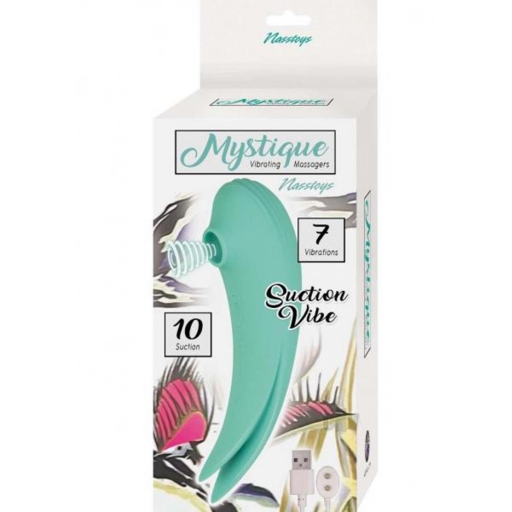 Mystique Vibe Massager Suction Aqua - Clit Suckers & Oral Suction