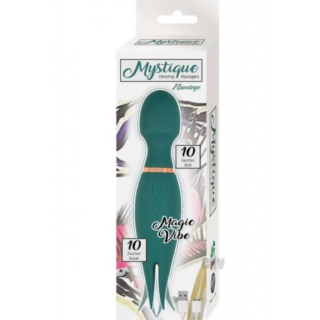 Mystique Vibe Massager Magic Wand Green - Body Massagers