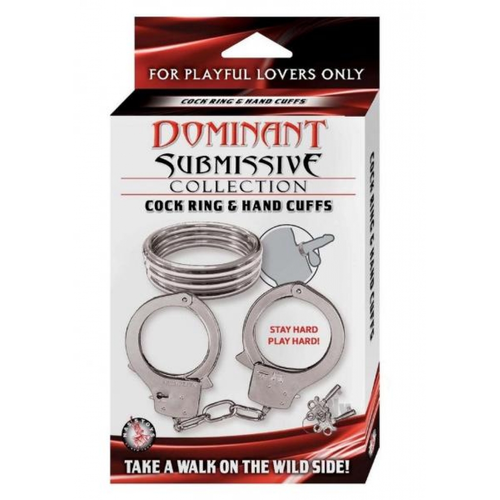 Dominant Submissive Coll Cockring Cuffs - BDSM Kits