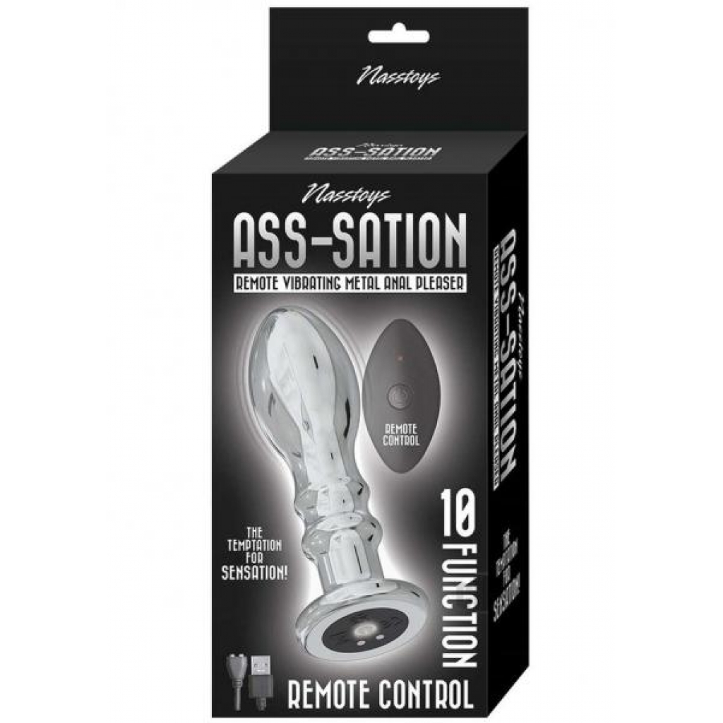 Ass-sation Remote Metal Anal Pleaser Slv - Anal Plugs