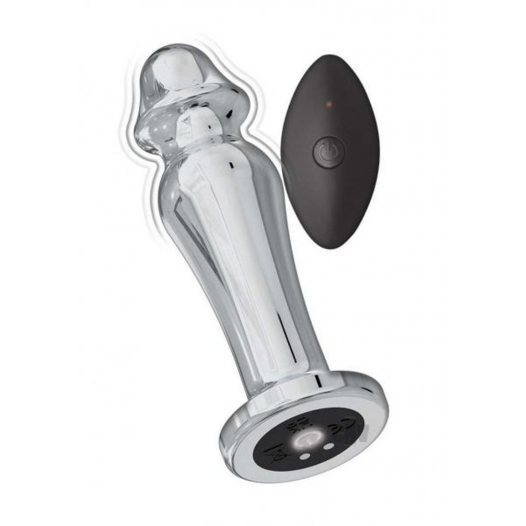 Ass-sation Remote Control Metal Vibrating Lover Plug