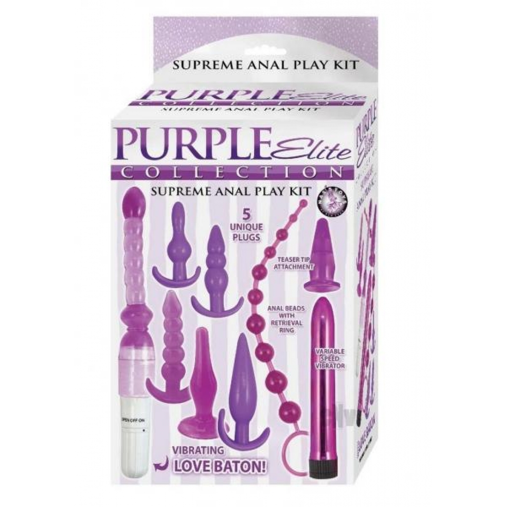 Purple Elite Coll Supreme Anal Play Kit - Anal Trainer Kits