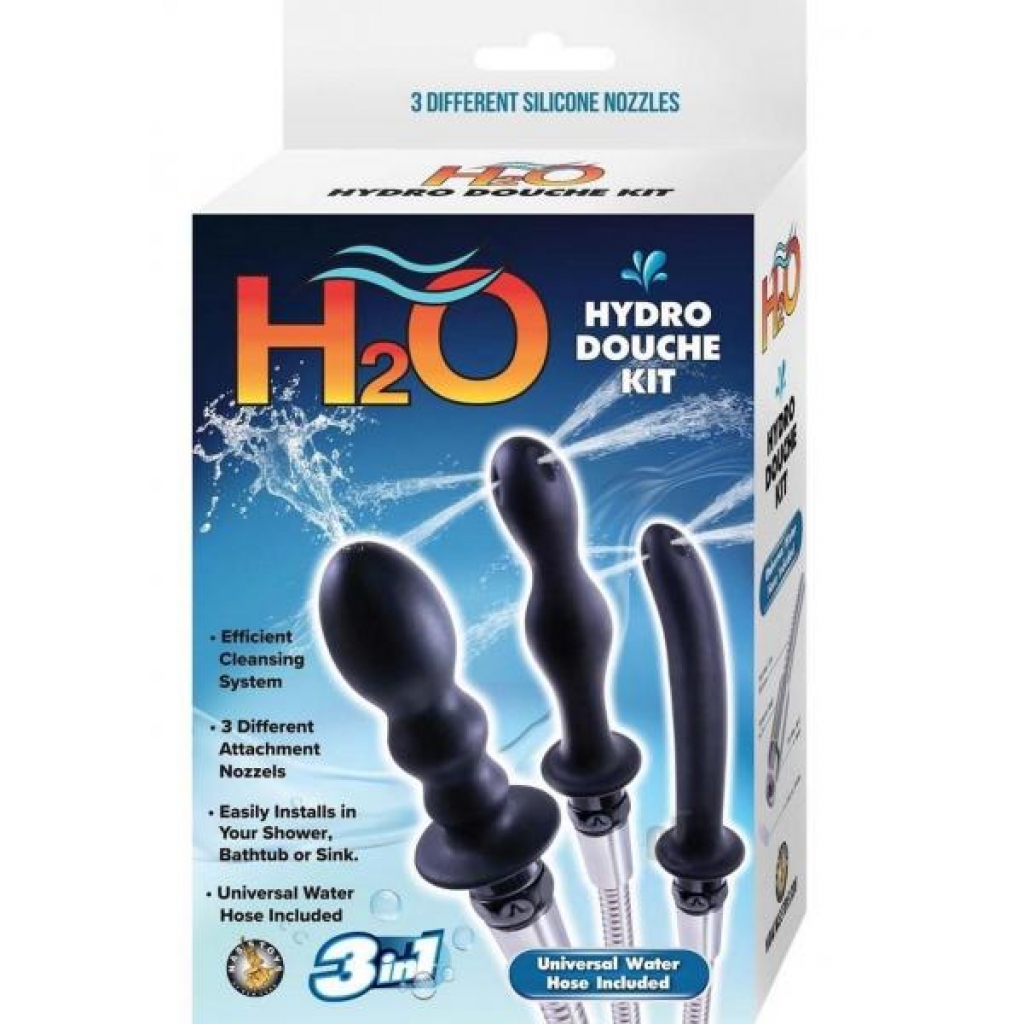 H2o Hydro Douche Kit Black - Anal Douches, Enemas & Hygiene