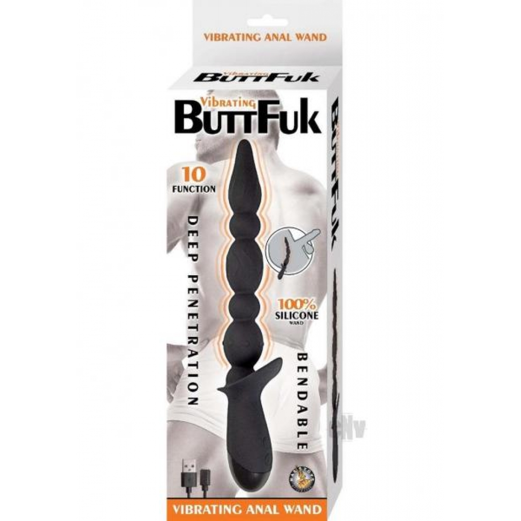 Vibrating Buttfuk Vibe Anal Wand Blk - Anal Probes