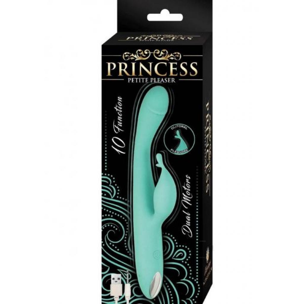 Princess Petite Pleaser Aqua - Rabbit Vibrators