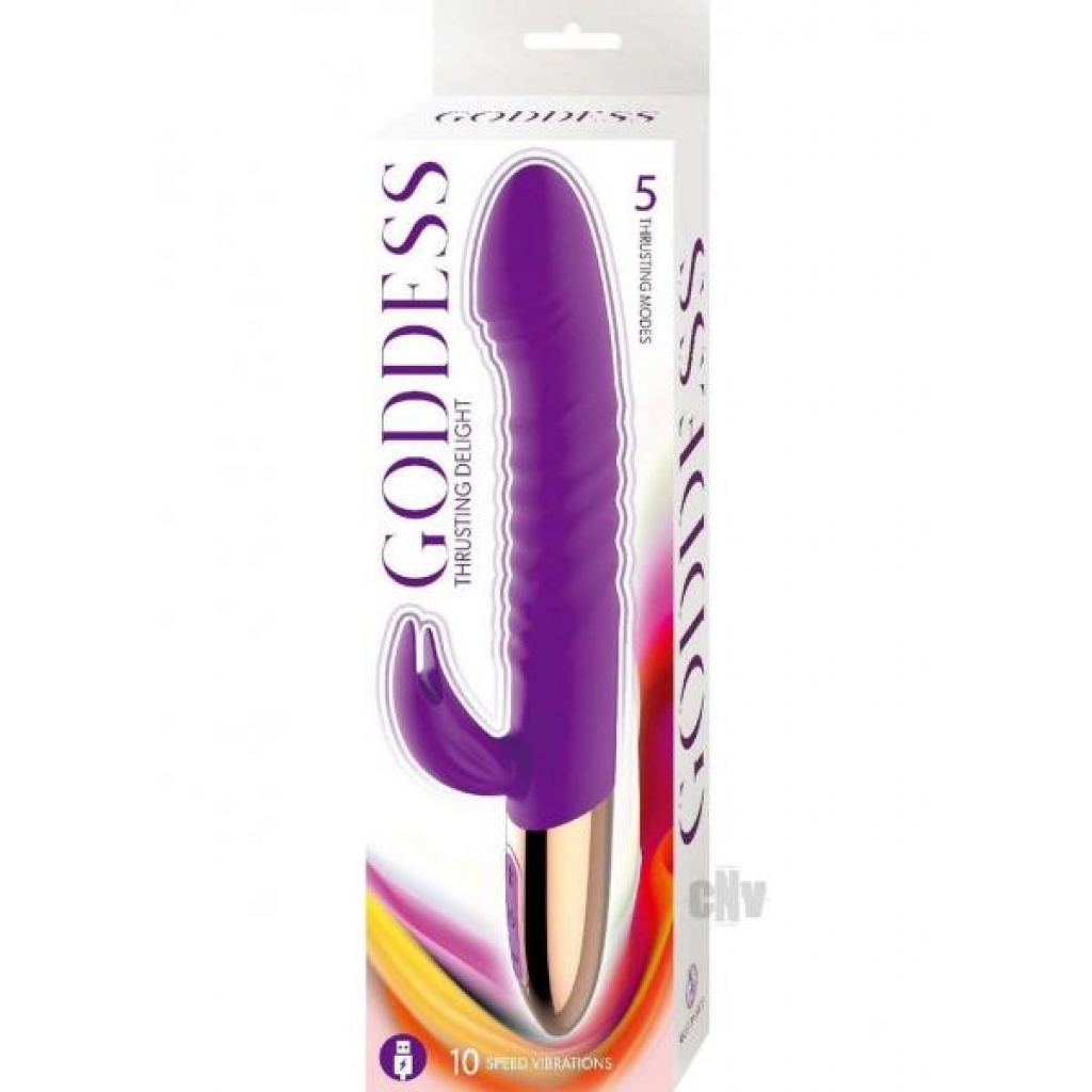 Goddess Thrusting Delight Purple - G-Spot Vibrators Clit Stimulators