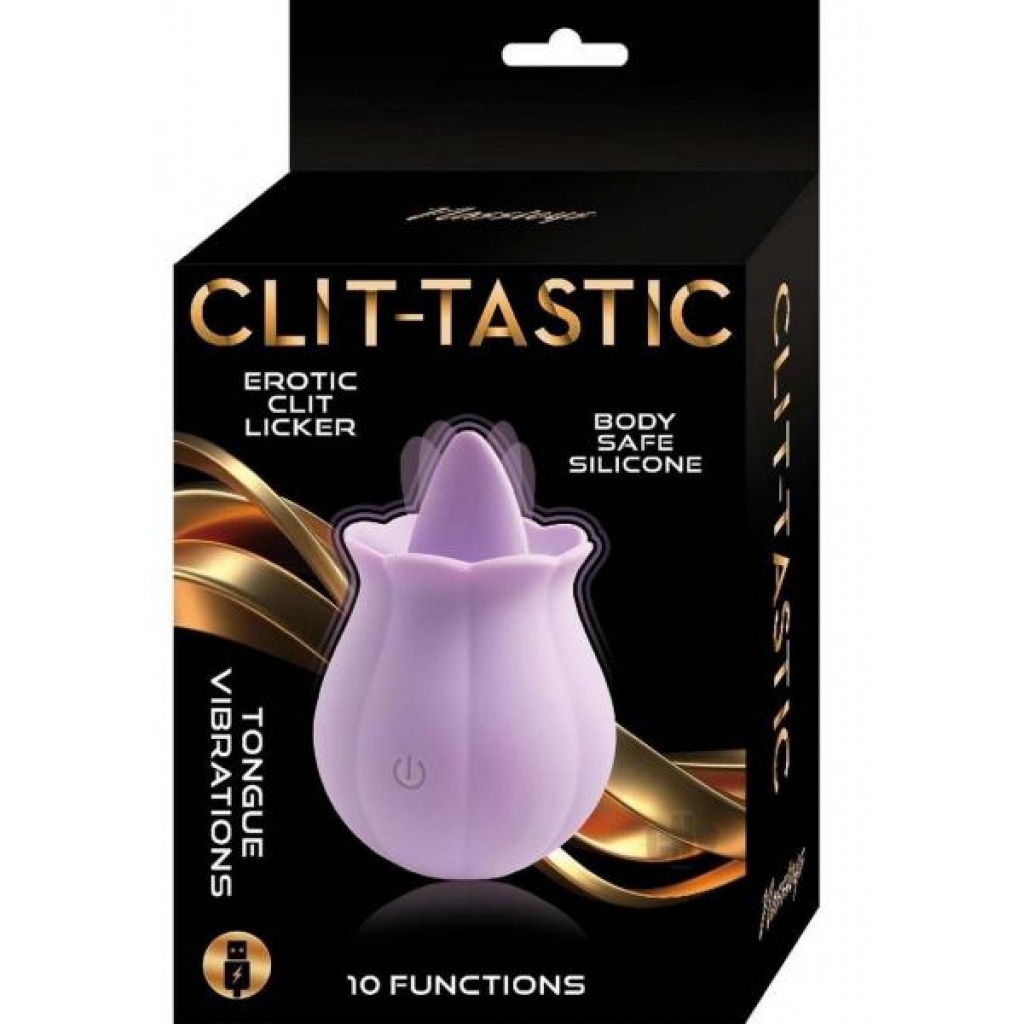 Clit Tastic Erotic Clit Licker Lavender - Tongues