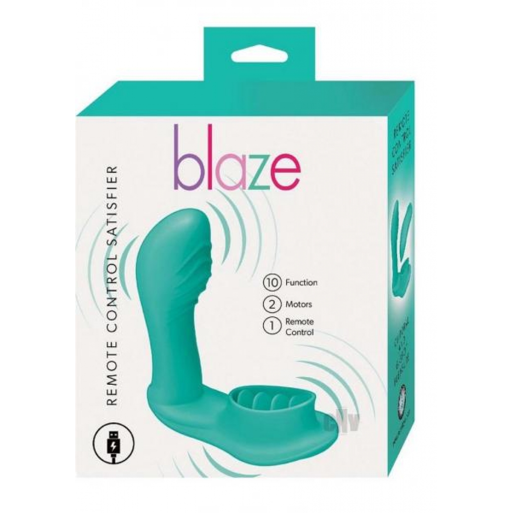 Blaze Remote Satisfier Aqua - Rabbit Vibrators