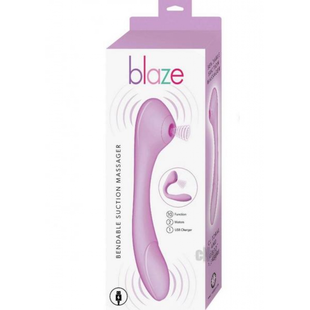 Blaze Bendable Suction Massager Lav - Clit Suckers & Oral Suction