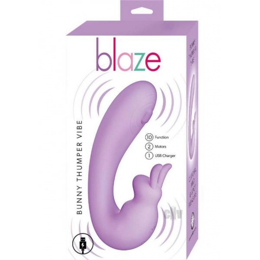 Blaze Bunny Thumper Vibe Lavender - Rabbit Vibrators