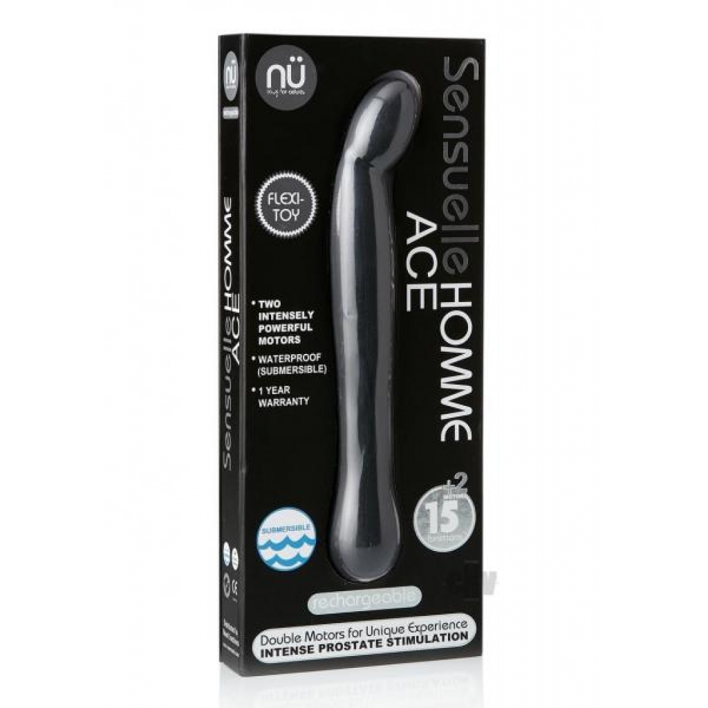 Sensuelle Homme Ace Prostate Vibe Black - Prostate Massagers