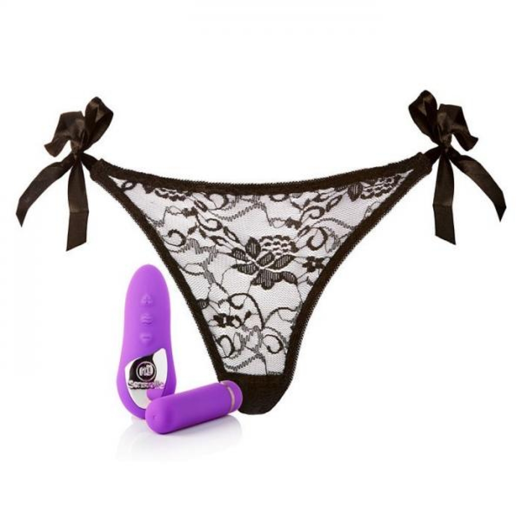 Sensuelle Pleasure Panty Bullet Remote Control Purple - Vibrating Panties