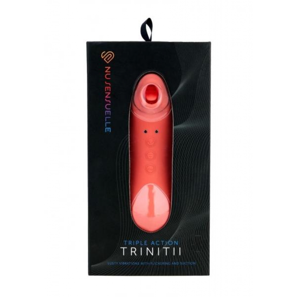 Sensuelle Trinitii Suction Tongue Coral - Tongues