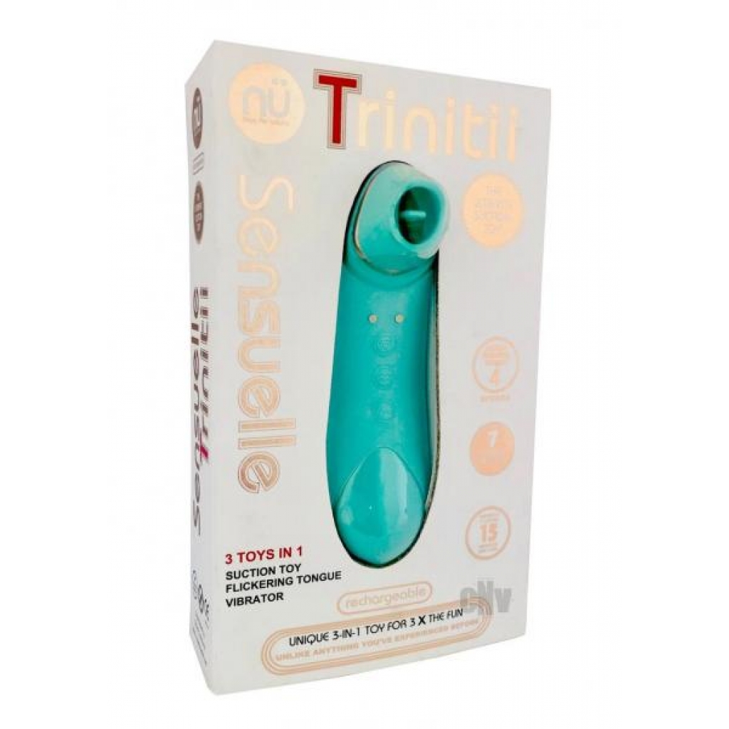 Sensuelle Trinitii Suction Tongue E-blue - Clit Suckers & Oral Suction