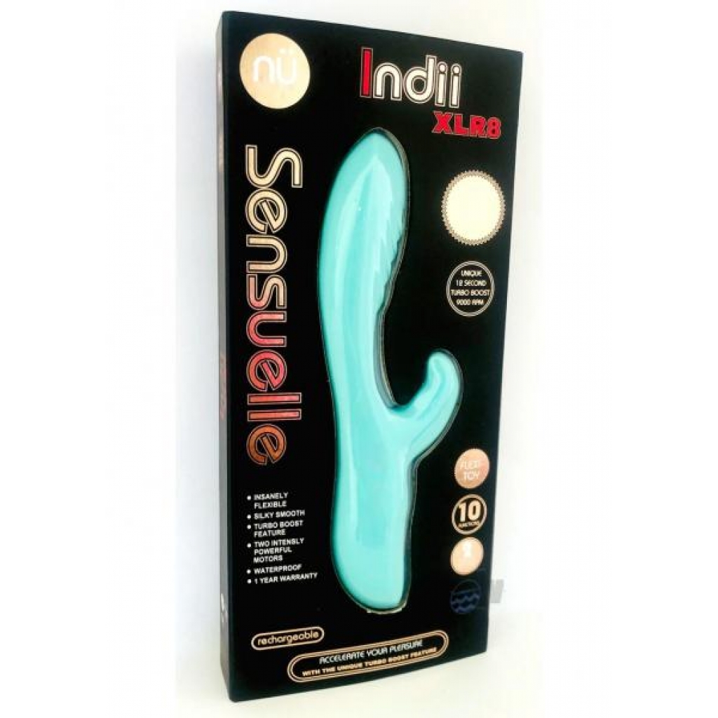 Sensuelle Indii Xlr8 E-blue - Rabbit Vibrators