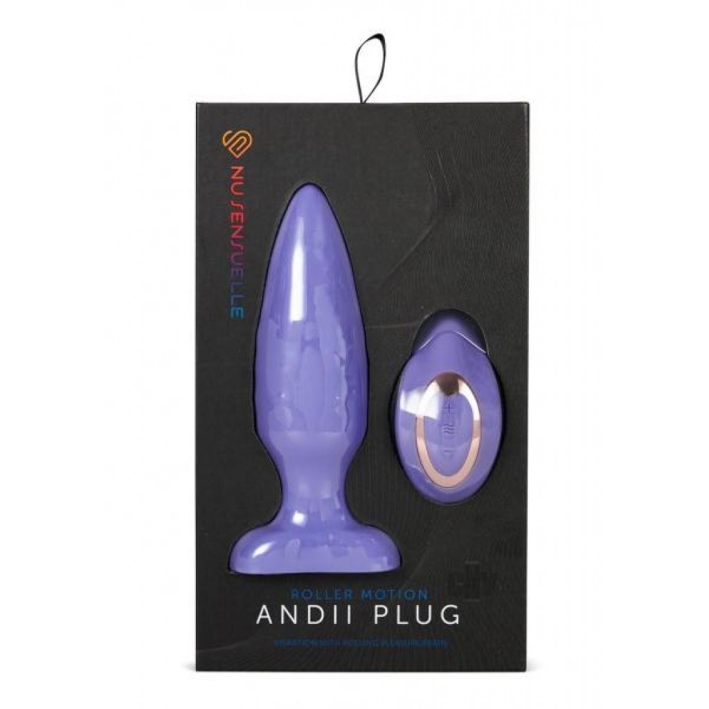 Sensuelle Andii Plug W/roller  Ult Viol - Anal Plugs