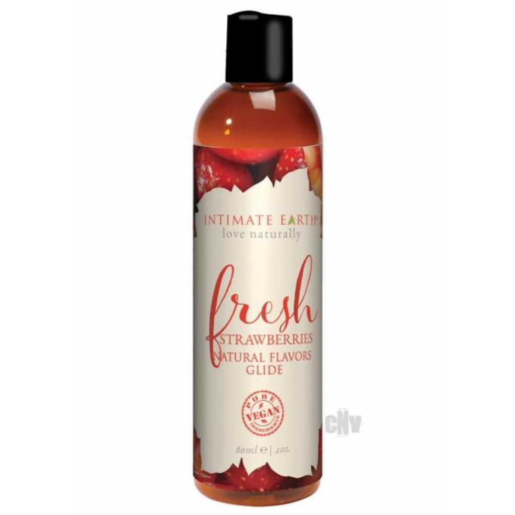 Intimate Earth Fresh Strawberries Glide 2oz - Lubricants