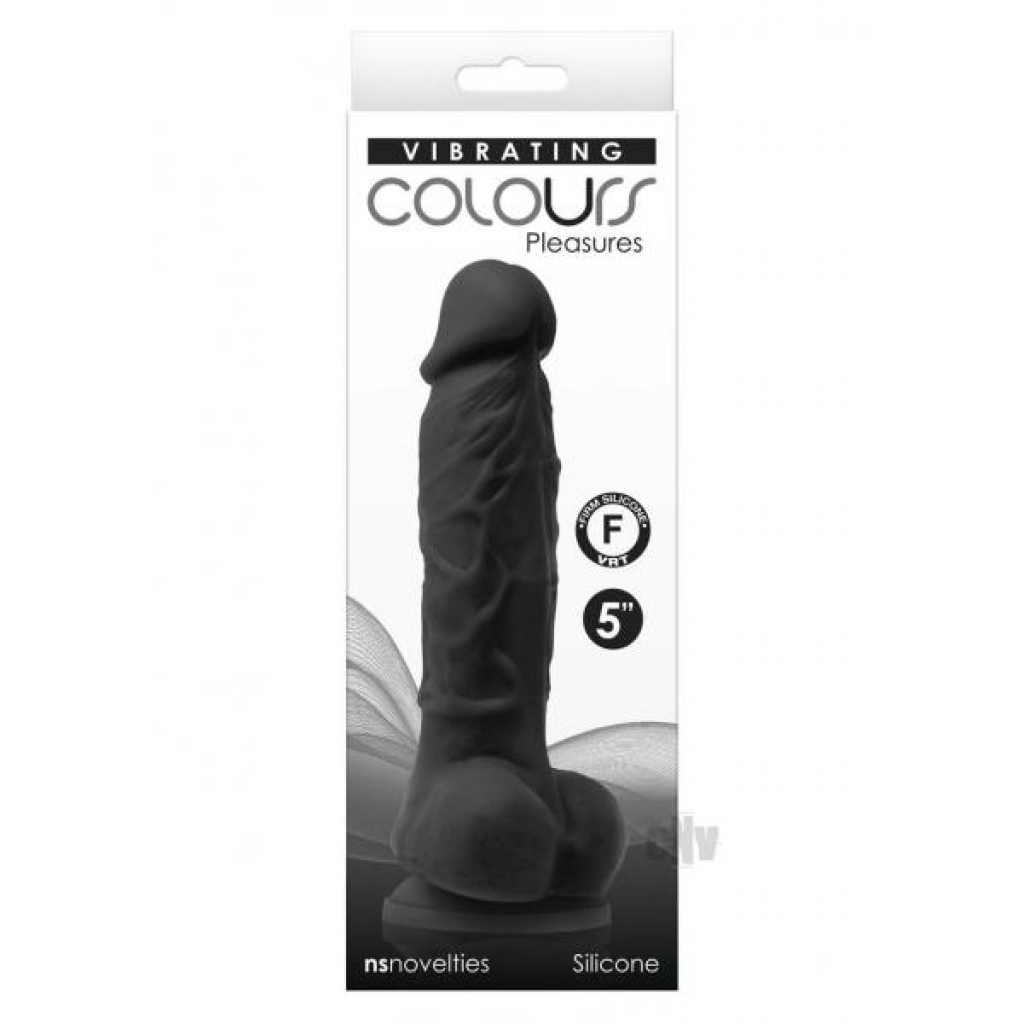 Colours Pleasures Dildo Vibe 5 Black - Realistic Dildos & Dongs