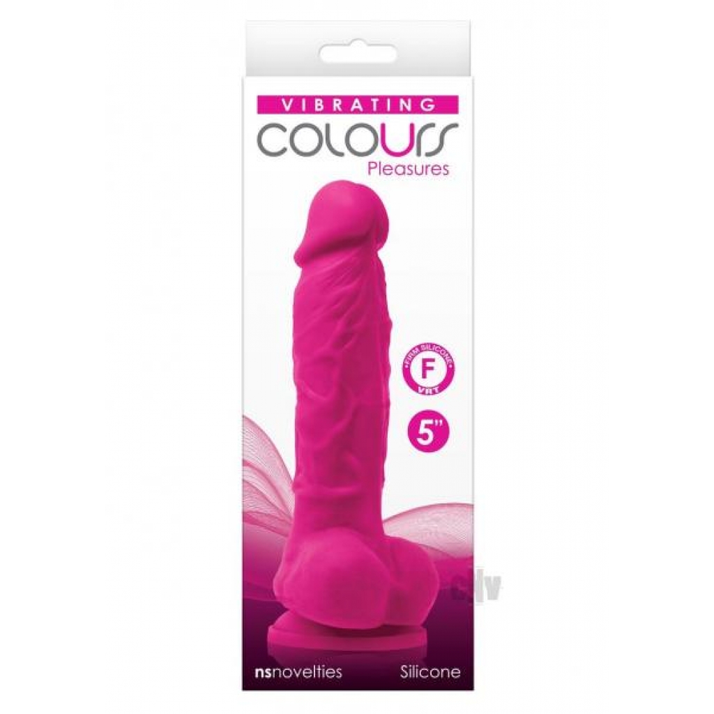 Colours Pleasures Dildo Vibe 5 Pink - Realistic