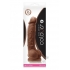 Colours Dual Density 5 inches Dildo Brown - Realistic Dildos & Dongs