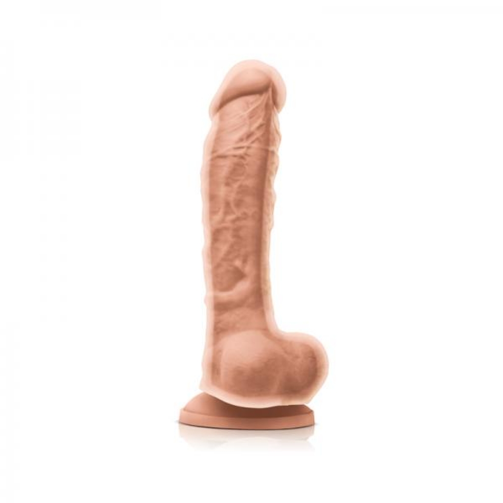 Colours Dual Density 8 inches Beige Dildo - Realistic Dildos & Dongs