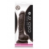 Colours Dual Density 8 inches Dark Brown Dildo - Realistic Dildos & Dongs